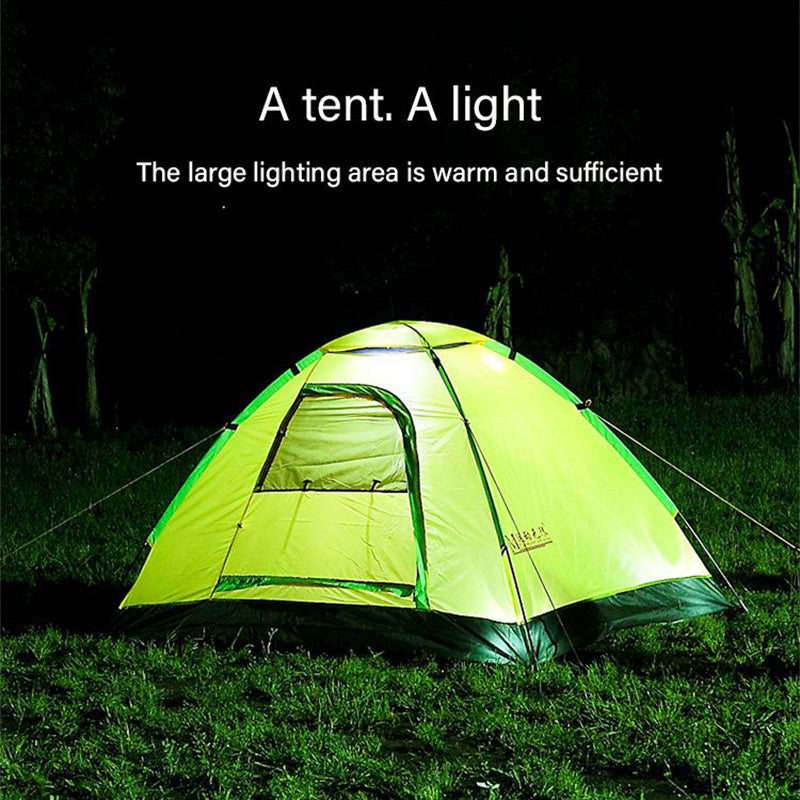 Solcellsdriven infällbar campinglampa