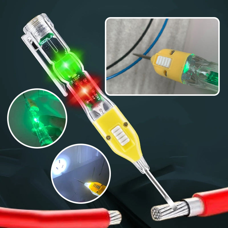 đ„Köp 1 fĂ„ 1 gratis-3-i-1 Magnetisk SpĂ€nningsprovare Skruvmejsel med Ficklampa