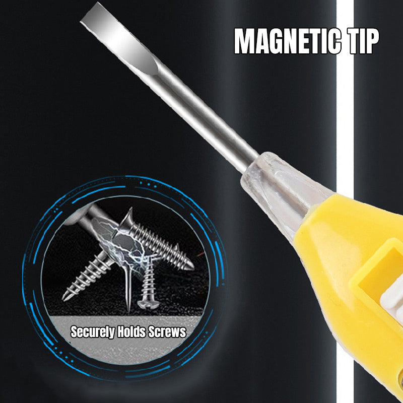 đ„Köp 1 fĂ„ 1 gratis-3-i-1 Magnetisk SpĂ€nningsprovare Skruvmejsel med Ficklampa