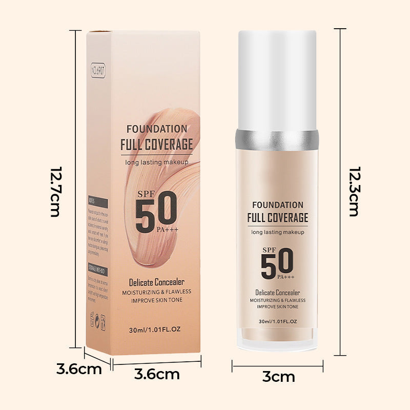 đ„New Year Hot Sale-LĂ„ngvarig, felfri tĂ€ckning, Ă„terfuktande naturlig makeupkrĂ€m