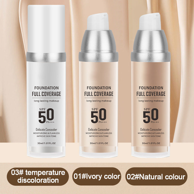 đ„New Year Hot Sale-LĂ„ngvarig, felfri tĂ€ckning, Ă„terfuktande naturlig makeupkrĂ€m