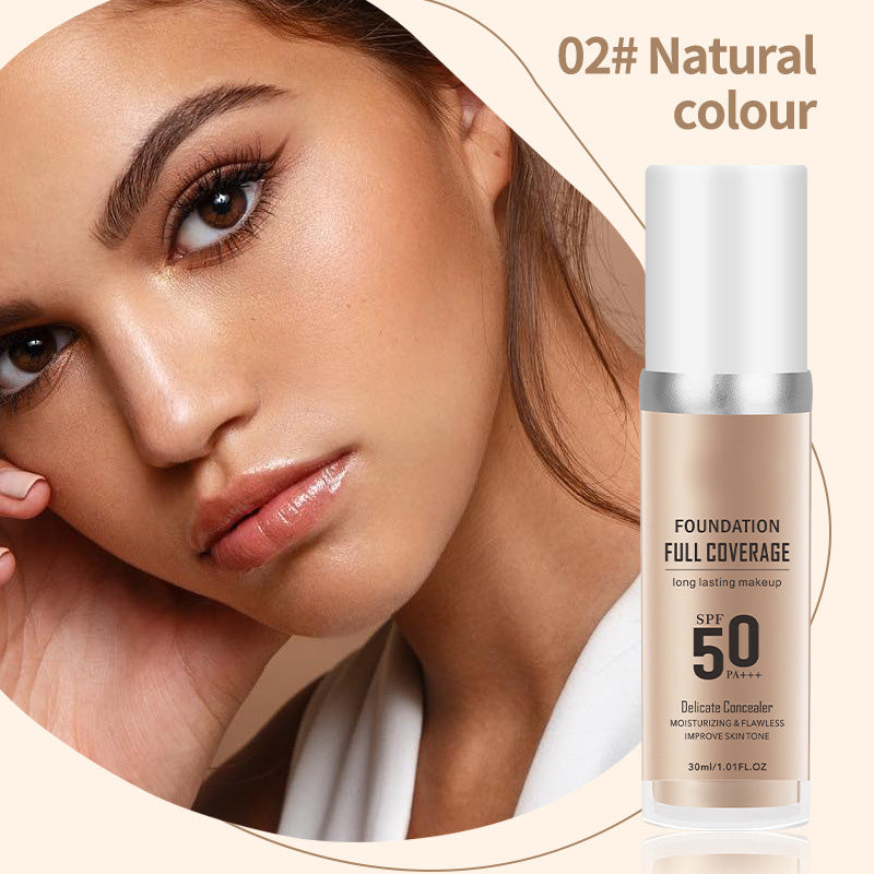 đ„New Year Hot Sale-LĂ„ngvarig, felfri tĂ€ckning, Ă„terfuktande naturlig makeupkrĂ€m