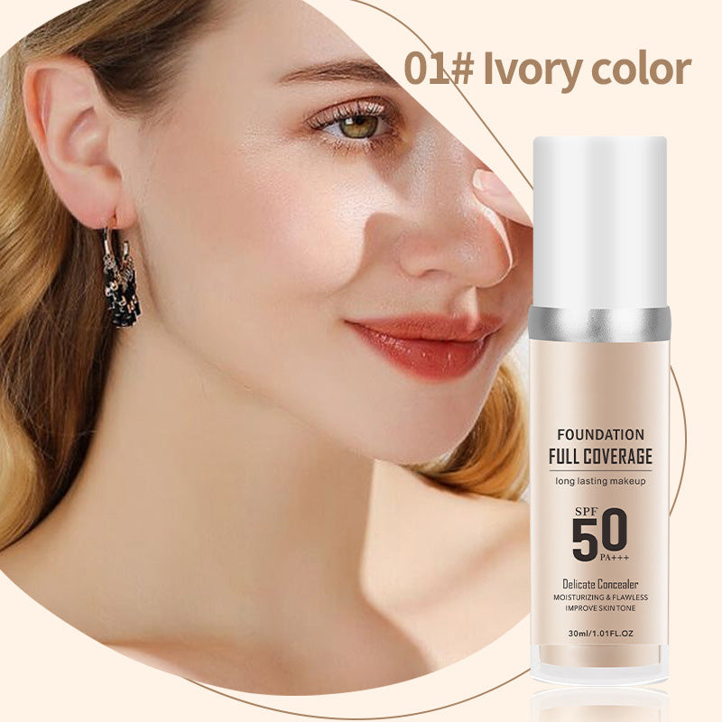 đ„New Year Hot Sale-LĂ„ngvarig, felfri tĂ€ckning, Ă„terfuktande naturlig makeupkrĂ€m