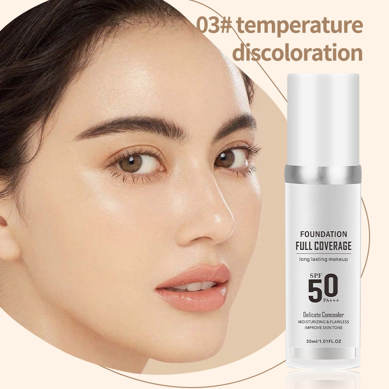 đ„New Year Hot Sale-LĂ„ngvarig, felfri tĂ€ckning, Ă„terfuktande naturlig makeupkrĂ€m