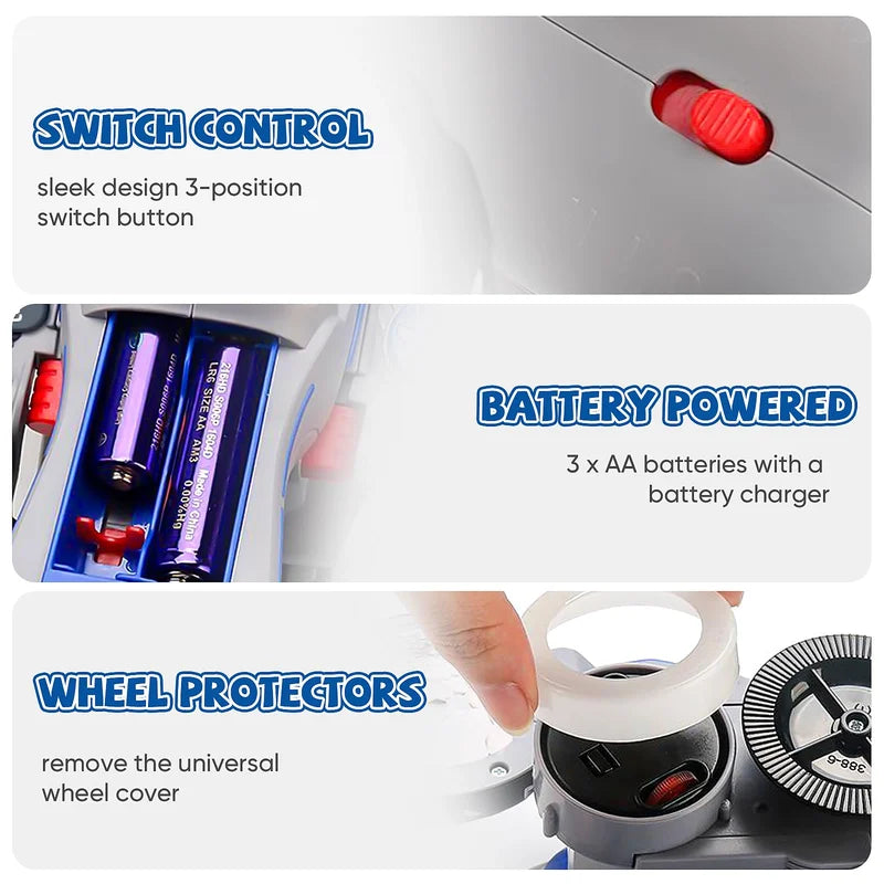 đEn julklapp till ditt barn, en transformerad scooter med ljus och musik - Köp 2 och fĂ„ fri fraktđ