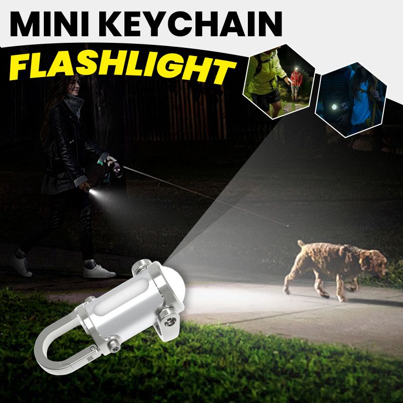 đ„Varm försĂ€ljningđ„1200LM Superljus Mini Nyckelringsficklampa VattentĂ€t