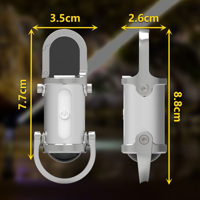 đ„Varm försĂ€ljningđ„1200LM Superljus Mini Nyckelringsficklampa VattentĂ€t