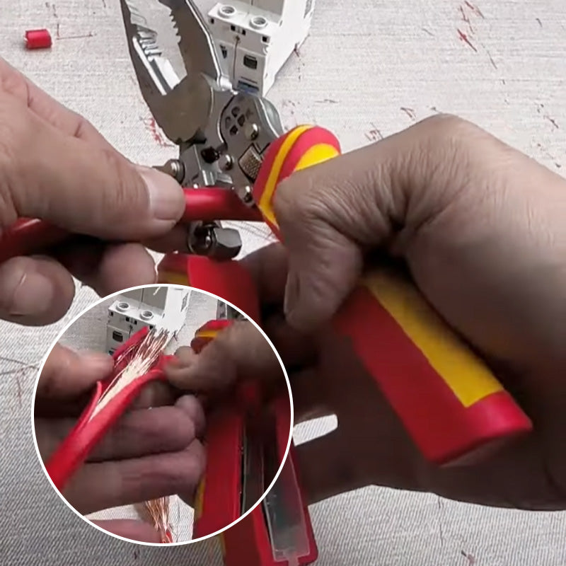 8 i 1 Mångsidig avbitartång med elmätning