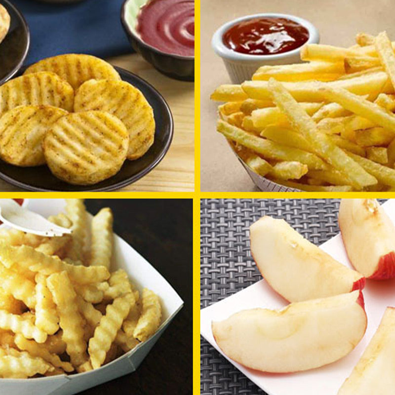 đ„5-i-1 ĂppelskĂ€rare i rostfritt stĂ„l Skivare