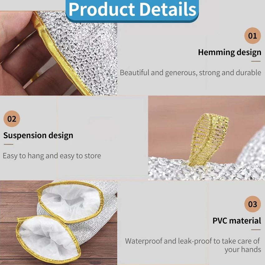 đ„đ„Kökets nödvĂ€ndigheter-Handskar för StĂ„lborste