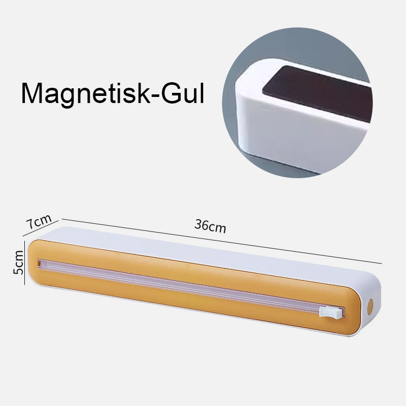 3 i 1 Magnetisk plastfoliedispenser med skärare