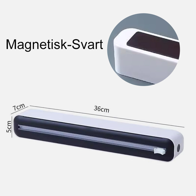 3 i 1 Magnetisk plastfoliedispenser med skärare