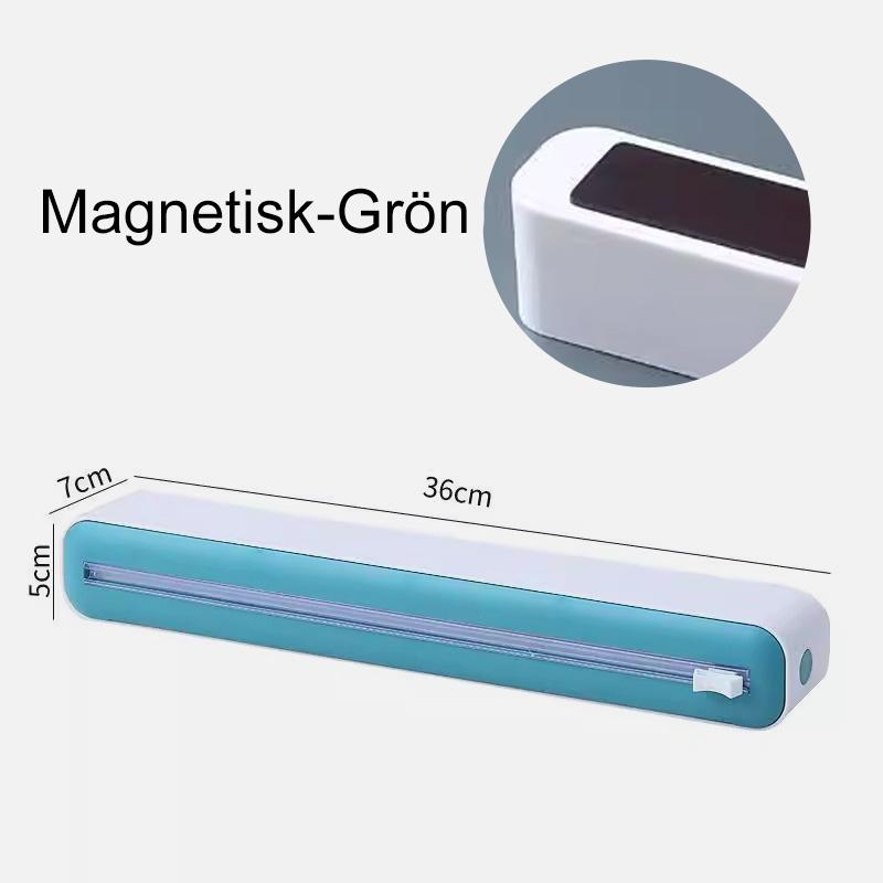 3 i 1 Magnetisk plastfoliedispenser med skärare