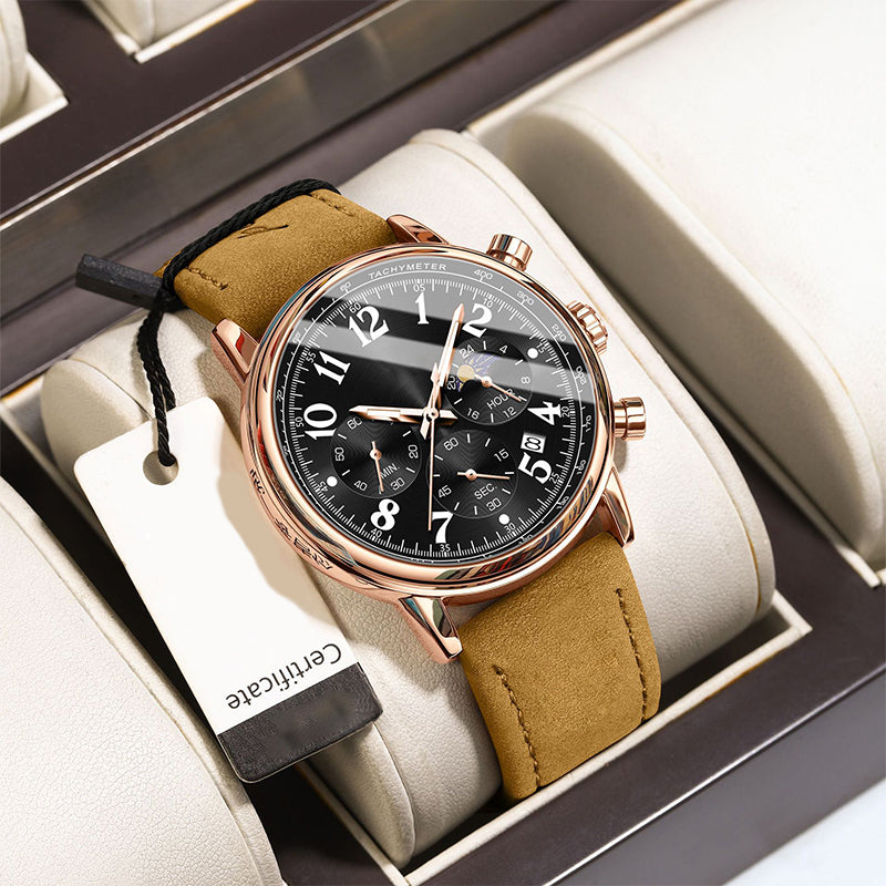 Herrmode Vattentät Luminös Kvartsur