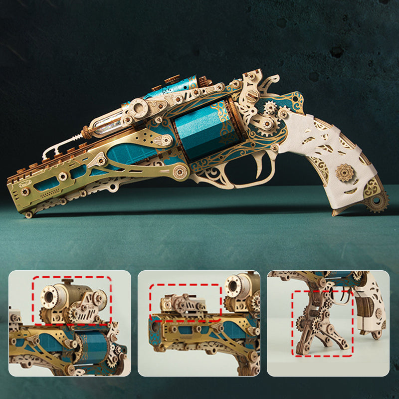 3D-utskriftsteknik Modell Fantasy Analog Revolver Block Pussel