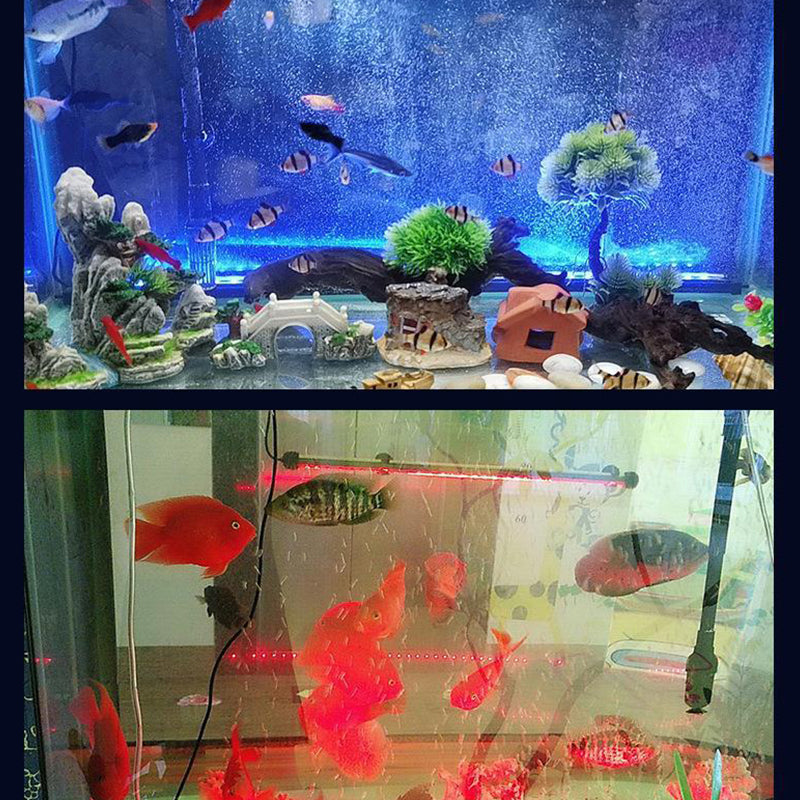 đ„LED akvarium fĂ€rgglada luftbubblor ljus