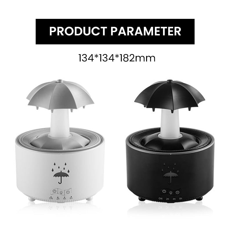 đđ§7-fĂ€rgad roterande luftfuktare med aromaterapidropparđ§đFĂ€rgglad ljusförestĂ€llning med doftande dimma som skapar en drömsk hematmosfĂ€r