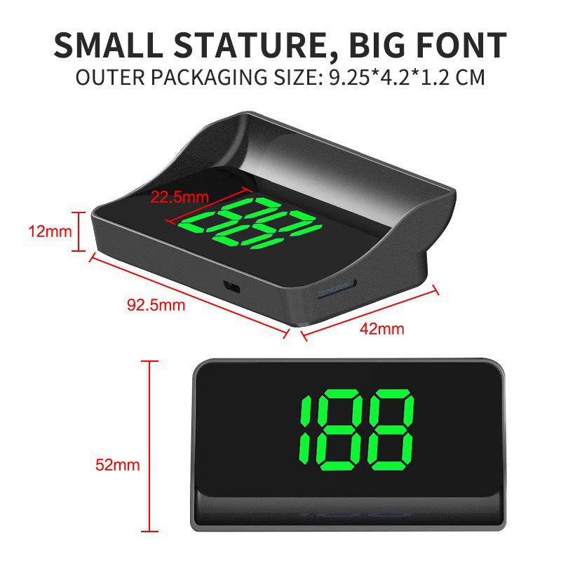 đ„Kompanjon för sĂ€ker körningđ„HastighetsmĂ€tare med frontdisplay för bila