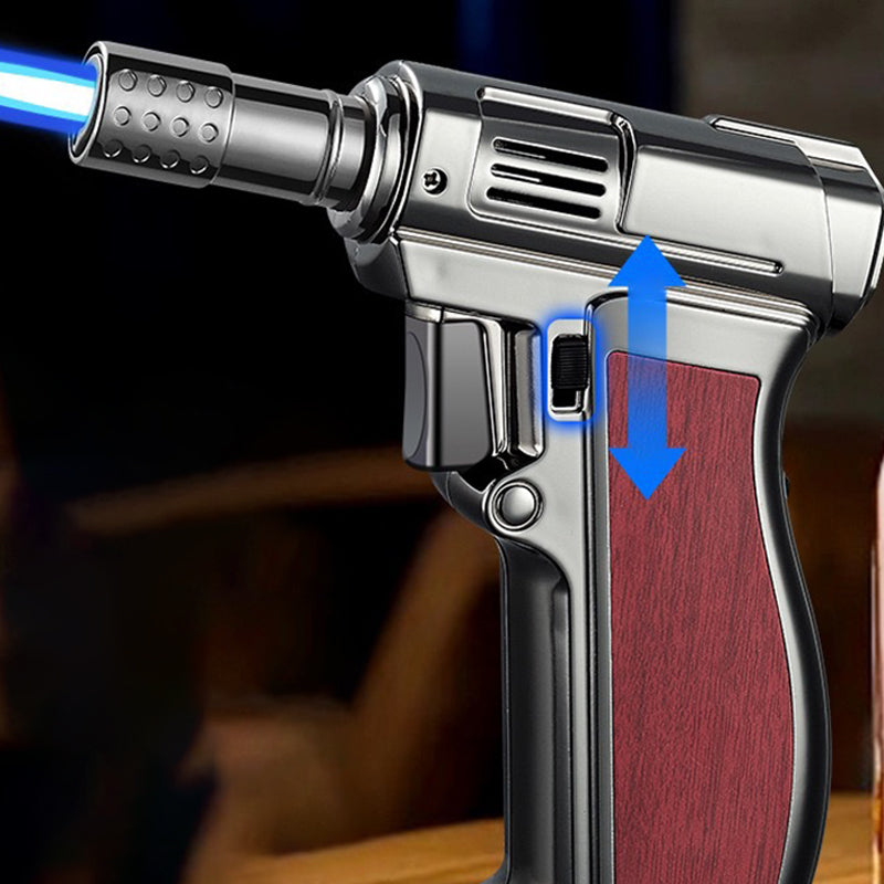 Multifunktionell bärbar vindtät refill ficklampa tändare