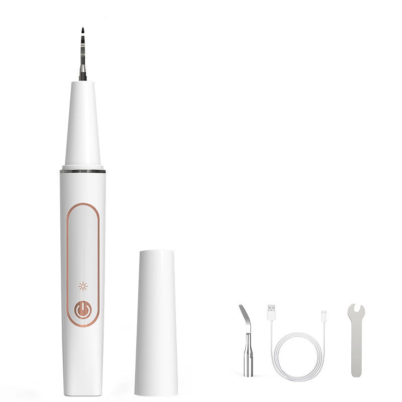 ✨😁🦷✨ Hög Effektiv Bärbar Ultrasonisk Tandrensare – 360° Tandvård Hemma! 🚿🦷🌿