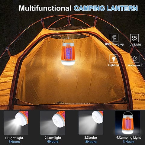 ✨ 49% rabatt - Multifunktionell Solar camping Myggmördare Lamp