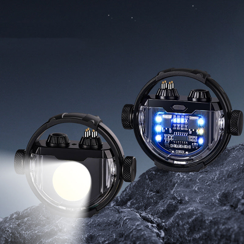 Creative Gyro Vindsäker elektrisk tändare med dubbla bågar och ljus