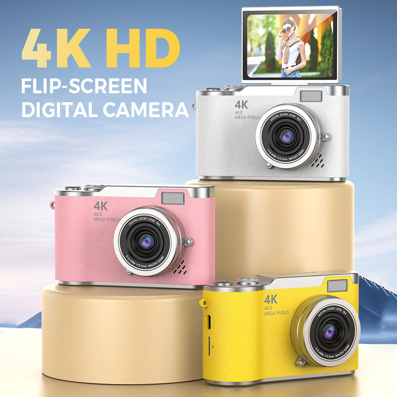 đ·4K HD digitalkamera med flipskĂ€rmđ„