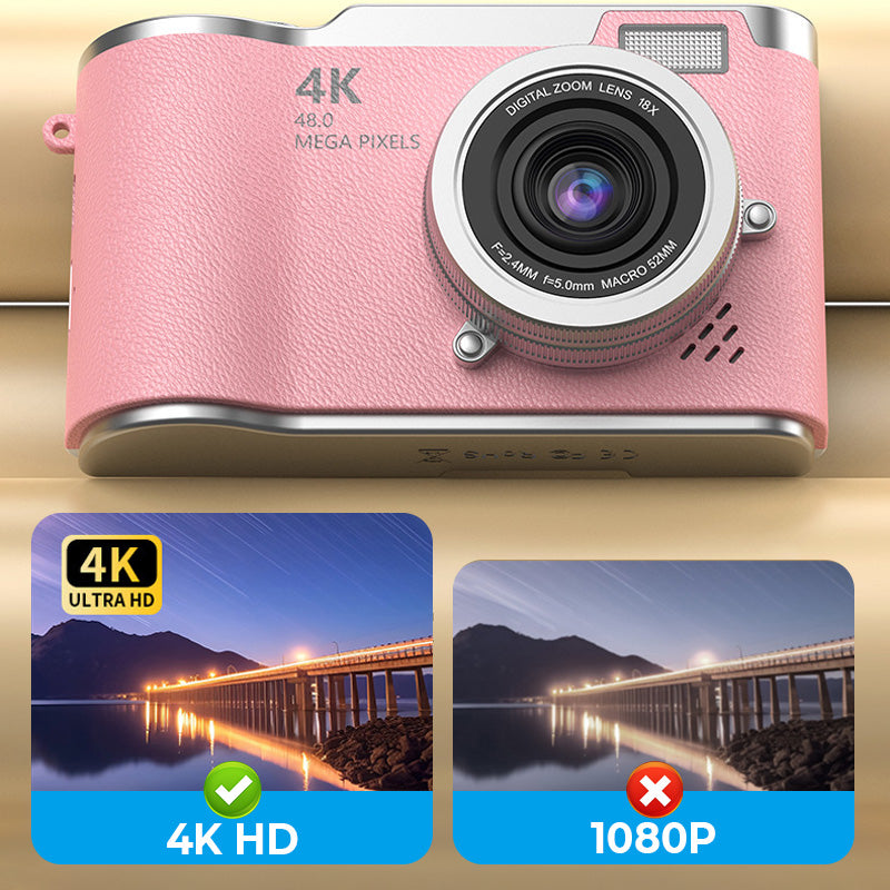 đ·4K HD digitalkamera med flipskĂ€rmđ„
