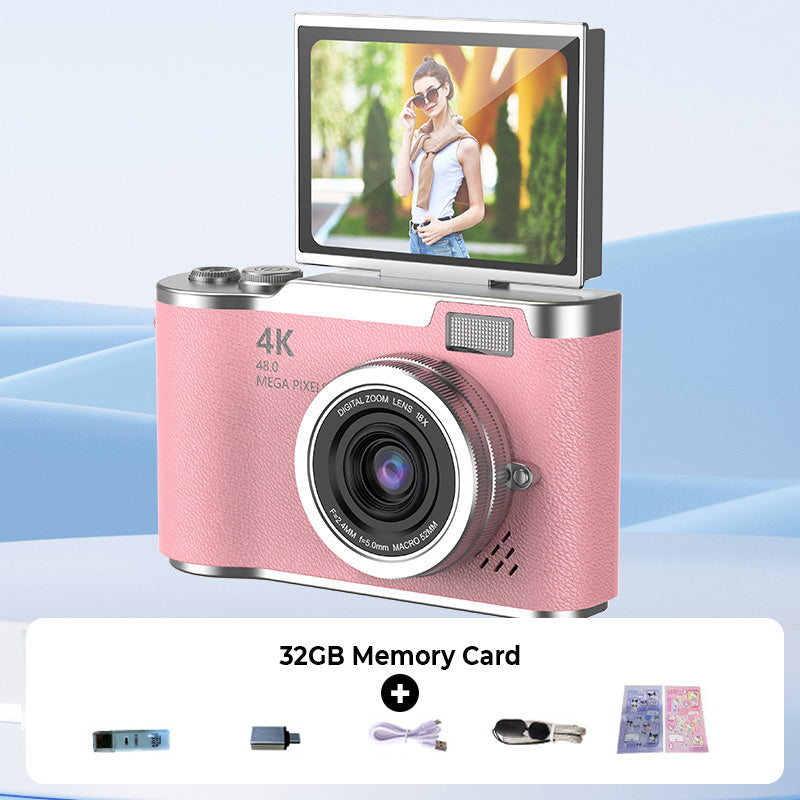 đ·4K HD digitalkamera med flipskĂ€rmđ„