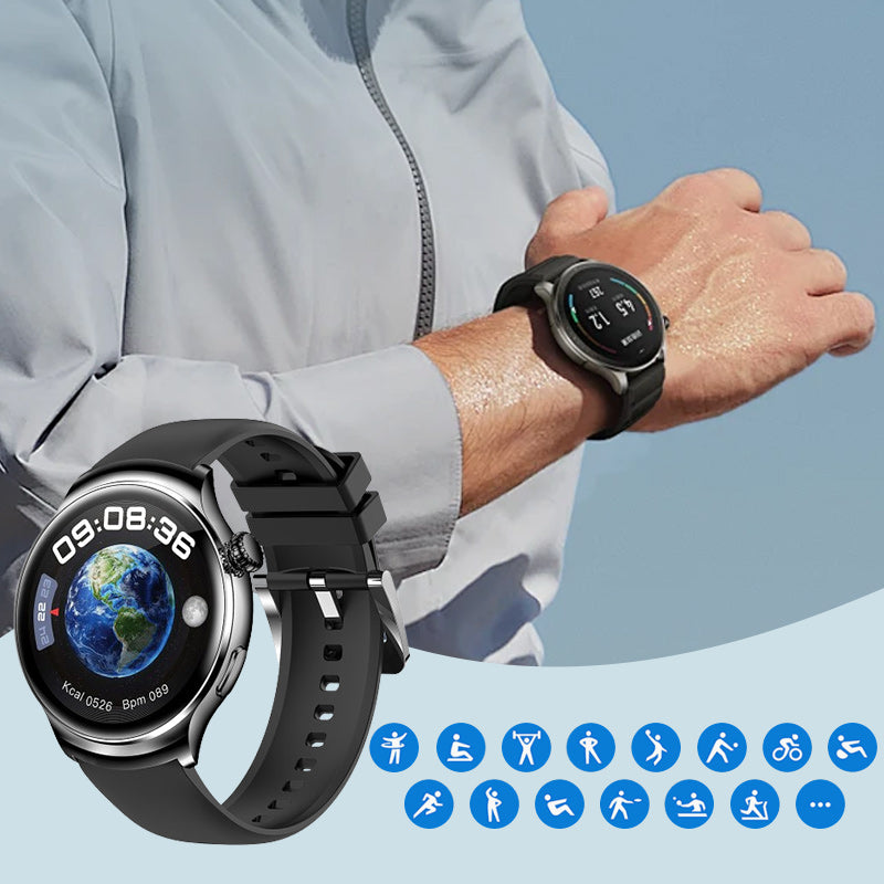 đ„Limited time offerđ„Multifunktionell rund smart sportklocka
