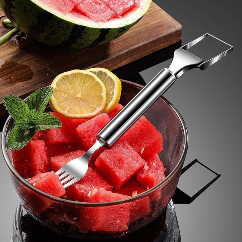 đ„ł Köp 1 fĂ„ 1 gratisâš2 i 1 FruktskĂ€rare i rostfritt stĂ„l Gaffelskivare