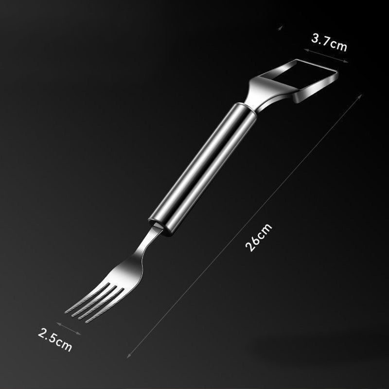 đ„ł Köp 1 fĂ„ 1 gratisâš2 i 1 FruktskĂ€rare i rostfritt stĂ„l Gaffelskivare