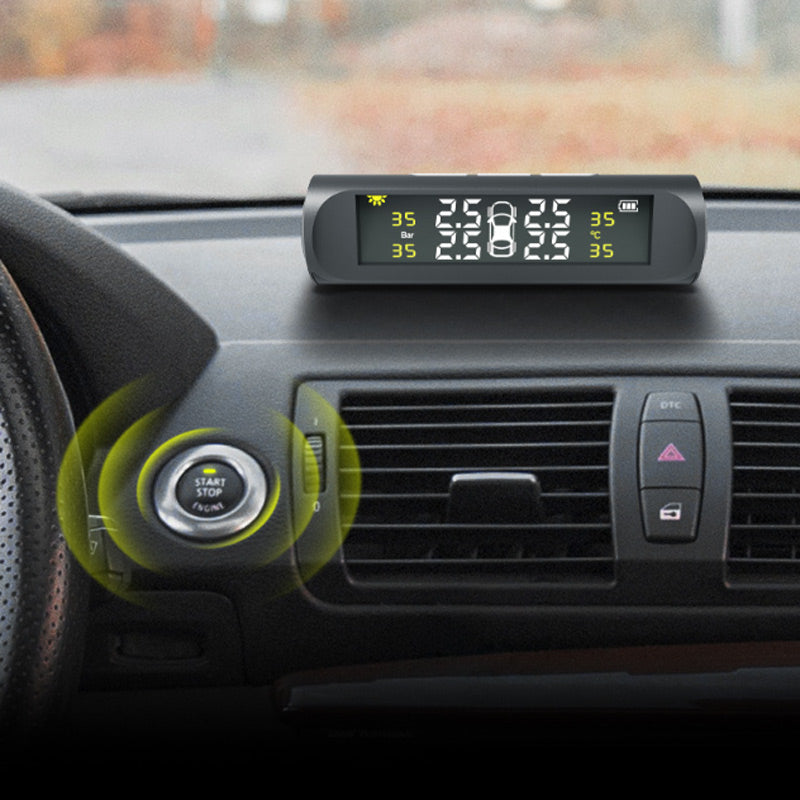 đ„Solcellsdriven 4-hjuls dĂ€cktrycksmĂ€tare med realtidsvisning