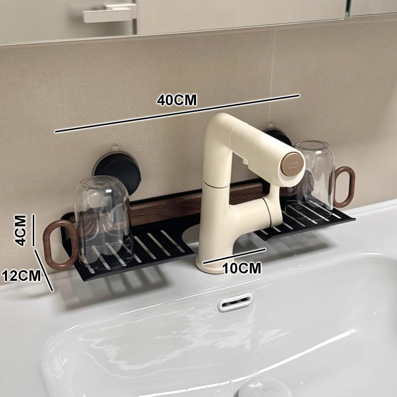 đ„Badrumshylla med sugpropp i valnötđ§