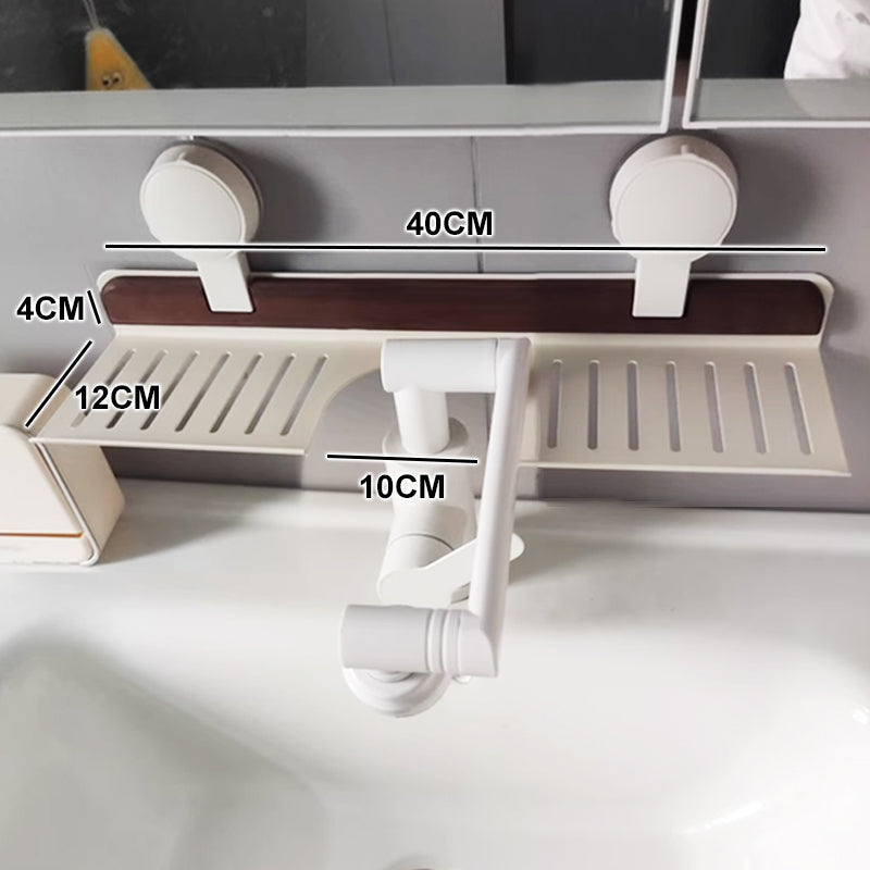 đ„Badrumshylla med sugpropp i valnötđ§