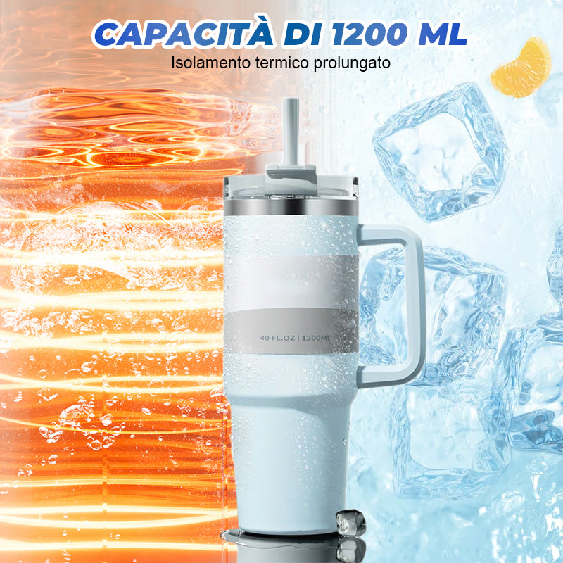 Tazza Termica Isolata da 1200 ml in Fitness e Auto