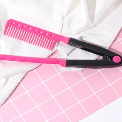 🔥Buy More Save More🎉Each Only £2.39!!!🔥V-shaped clip design curling comb