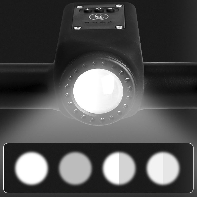 Vattentät cykelstrålkastare för utomhusbruk med signalhorn