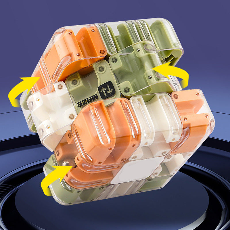 đ§©Stor labyrint 3D-pussel labyrint kub - engagerande hjĂ€rngympa leksa