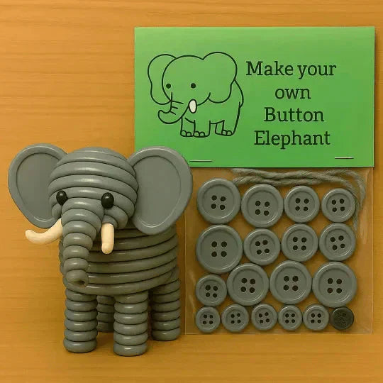 ⏰Gör-det-själv djurdekorationer med knappar