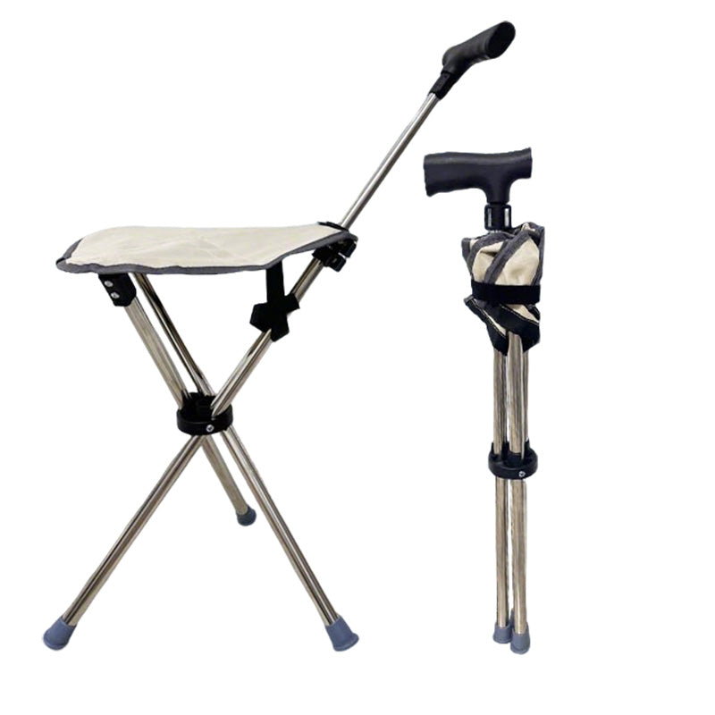 🔥2-in-1 Foldable Cane With Chair