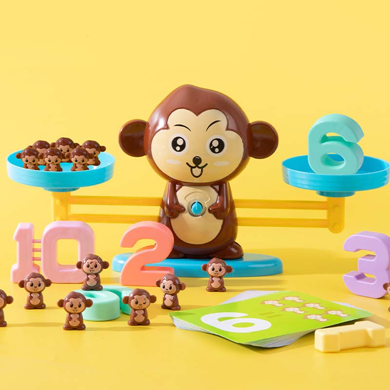 đBarnens tecknade djurbalansvĂ„g leksaksset