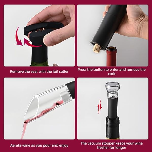 đ·âšElektrisk Vinöppnare Set