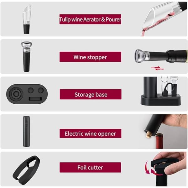 đ·âšElektrisk Vinöppnare Set