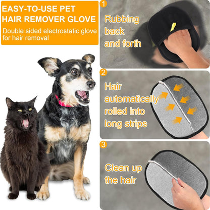 🎁KÖP 1, FÅ 1 GRATIS🔥Handskar för hårborttagning för djur🐱🐕
