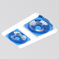 🌬️✨ Dubbel takfläkt med LED-ljus – modern design med fjärrkontroll för vardagsrum och sovrum