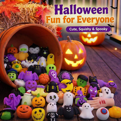 🤲 50% RABATT JUST NU!🎃 Halloween-squishy-set | Förpackningar med 24 / 36 / 50 stycken