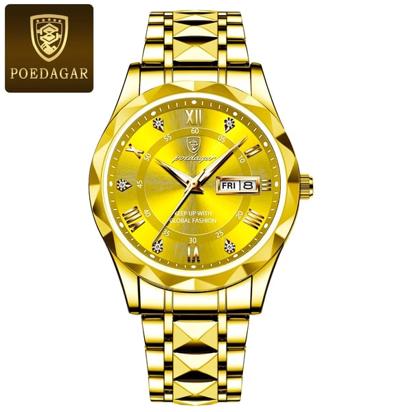 🎁2025 nyår Hot Sale🎁 Vattentätt toppmärke lyxigt manarmbandsur med lysande