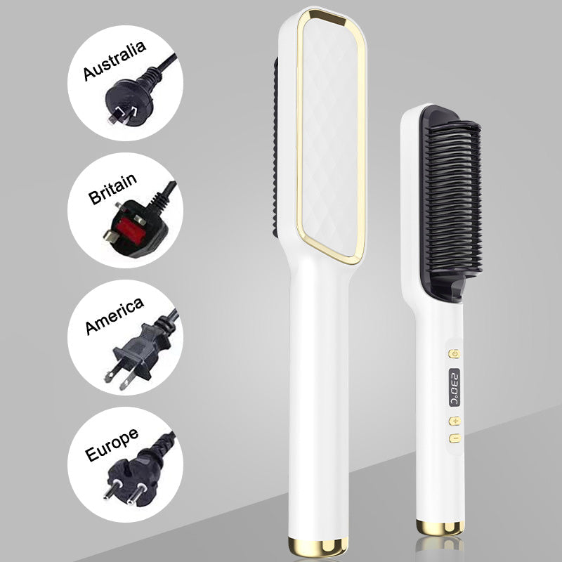 ✨2025 Pro Steam Straightener Brush-Ultimat återfuktning av håret och 3X snabbare uträtning