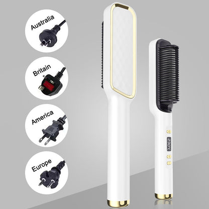 ✨2025 Pro Steam Straightener Brush-Ultimat återfuktning av håret och 3X snabbare uträtning